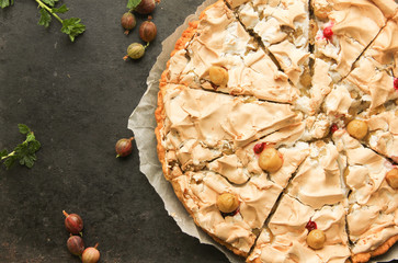 Stachelbeer Baiser Kuchen Torte 