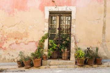 Fototapeta na wymiar French patio door in South Provence