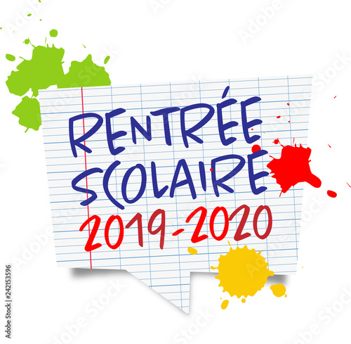 Rentrée scolaire 2019-2020