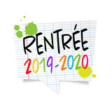 Rentrée 2019-2020