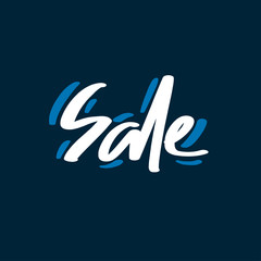 Holiday sale, Christmas discount, new year special offer - great handdrawn lettering for markets, shops and shopping centres.Christmas sale graphic elements. - Vector