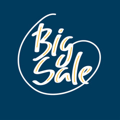 Obraz premium Holiday sale, Christmas discount, new year special offer - great handdrawn lettering for markets, shops and shopping centres.