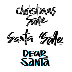 Holiday sale, Christmas discount, new year special offer - great handdrawn lettering for markets, shops and shopping centres.