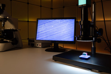 Naklejka premium Quality control of 3D printing in the laboratory