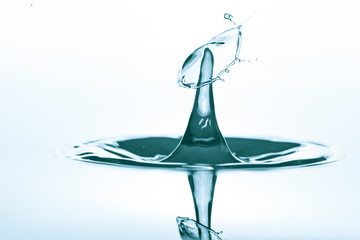 splash of the falling drops of water, collision drops