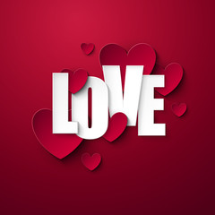 Valentine`s Day background. Vector illustration.