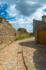 La Garde-Gu&eacute;rin, fortified village in Loz&egrave;re,France.