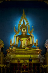 Golden Buddha of Wat Benchamabophit (Marble Temple) in Bangkok