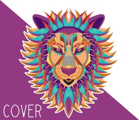 Original vector illustration of a Lion