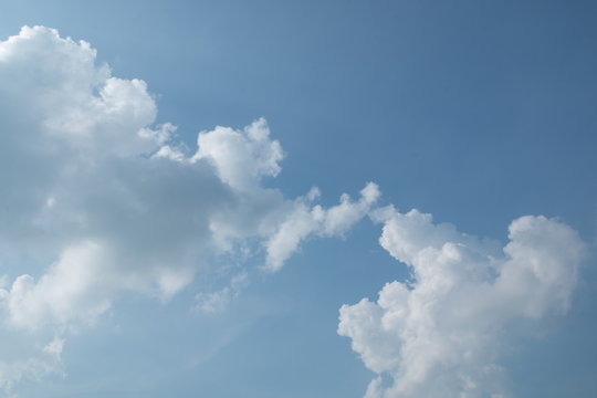 cumulus cloud and blue sky