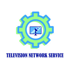 Television network service , logo type