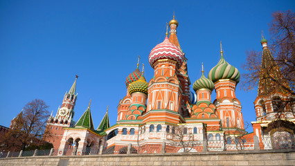 St. Basil's Cathedral in Red Square Moscow Kremlin, Russia