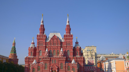 Fototapeta premium State Historical Museum in Red Square, Moscow Russia