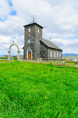 Fototapeta na wymiar The old church of Thingeyrar
