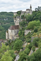 Obraz premium Village perché de Rocamadour, Lot