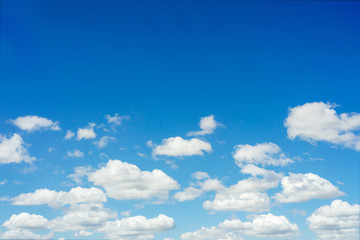 Naklejka na ściany i meble background of cloudy blue sky