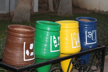 barrels with waste