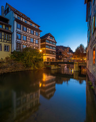 Fototapeta na wymiar Petite France area in Strasbourg