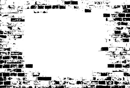 vector of grunge brick wall with blank copyspace