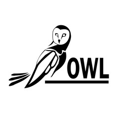 owl art logo