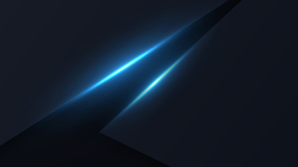 metal plates with blue neon lighting