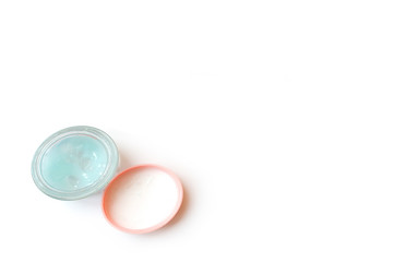 face cream on white background