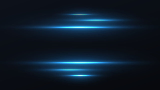 Blue neon linear lights background