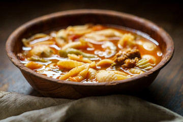 Italian Sausage Minestrone Soup