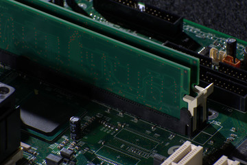 Fototapeta premium closeup of electronic circuit board