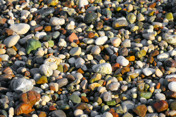 Colorful pebbles background