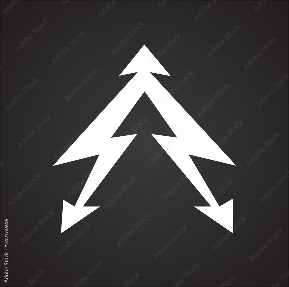 Poster lightning icon on white background for graphic and web design, modern simple vector sign. internet c