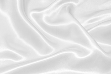 Obraz premium white wavy silk background texture