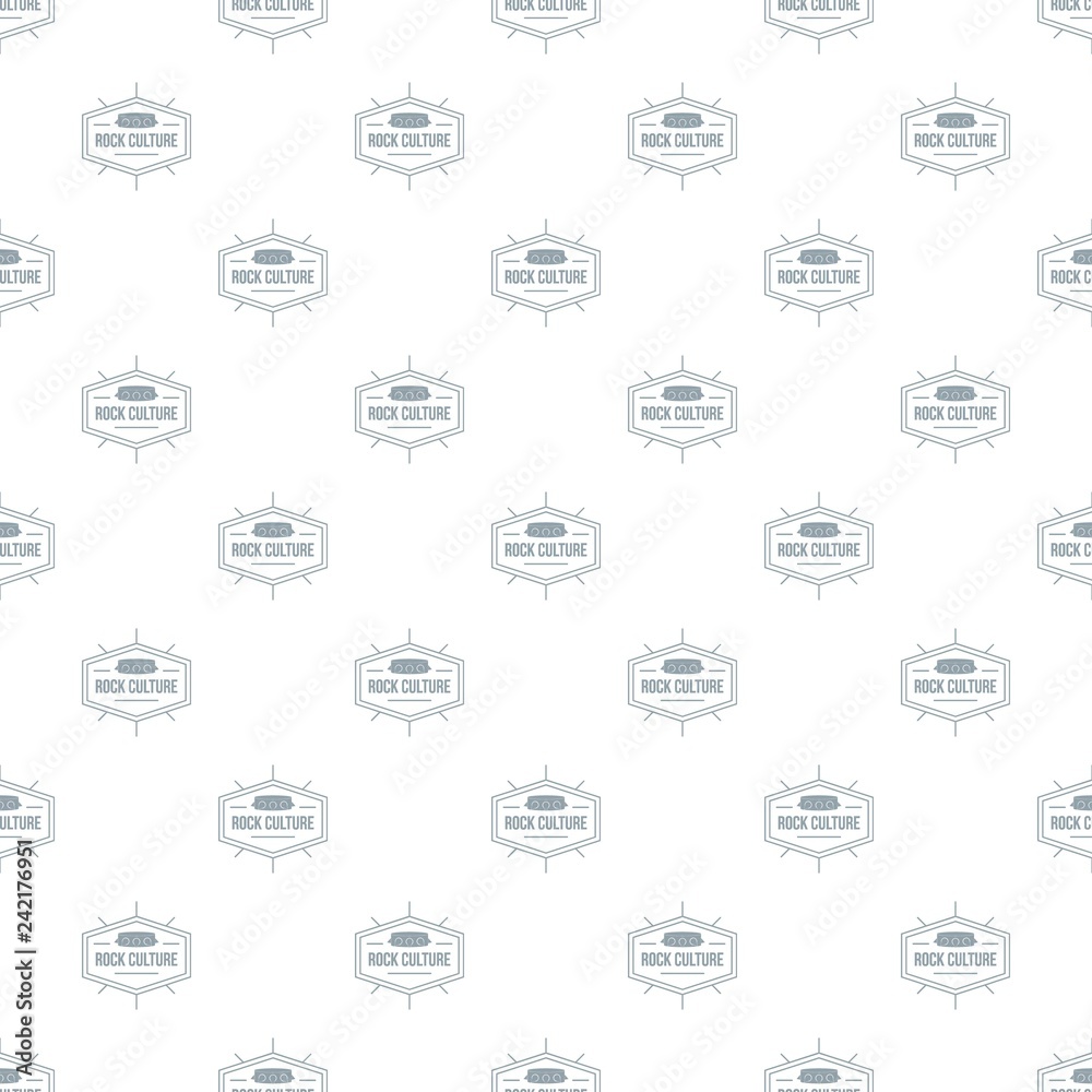 Poster rock culture pattern vector seamless repeat for any web design