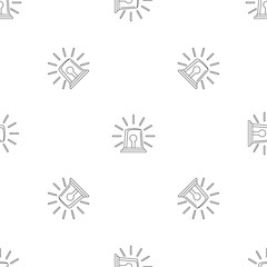 Alarm siren icon. Outline illustration of alarm siren vector icon for web design isolated on white background