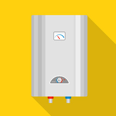 Water boiler icon. Flat illustration of water boiler vector icon for web design