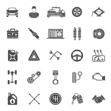 Car Service Vector Icons Set