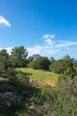 Fototapeta na wymiar Views from the viewpoint of Es Vedra in Ibiza