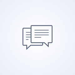 Business meeting, chat, vector best gray line icon