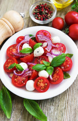 Italian caprese salad