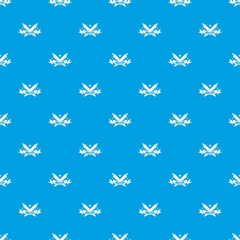 Fountain pen pattern vector seamless blue repeat for any use