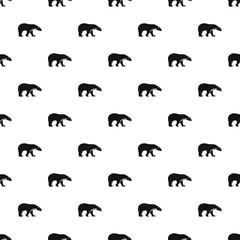 Polar bear pattern seamless vector repeat geometric for any web design