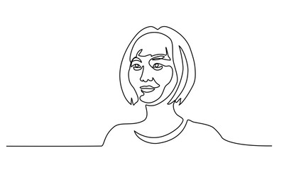 Abstract portrait closeup of pretty young woman