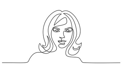 Abstract portrait closeup of pretty young woman