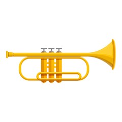 Fototapeta premium Classic trumpet icon. Cartoon of classic trumpet vector icon for web design isolated on white background