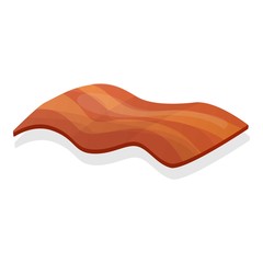 Bacon icon. Cartoon of bacon vector icon for web design isolated on white background