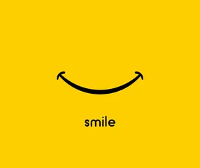 Fotobehang Smile icon vector graphic design symbol or logo © kolonko