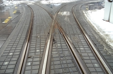 Fototapeta premium Tram rail