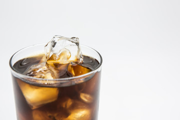 glass of soda and cola