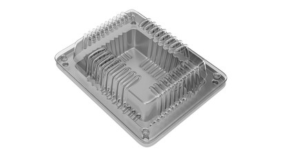 Food container foil metallic plastic