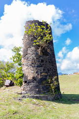 Saint Vincent and the Grenadines, old limestone kiln 